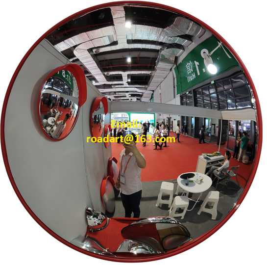 Indoor Convex Mirror with Orange Mirror Back